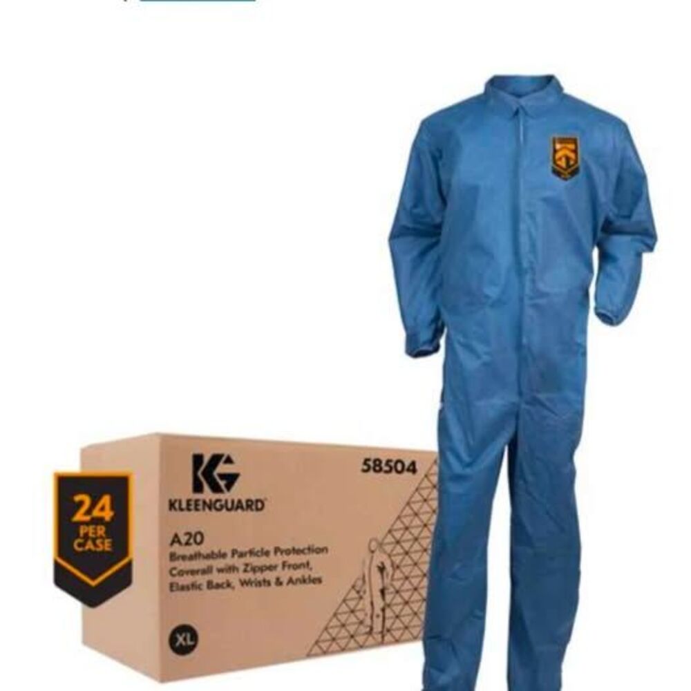 KleenGuard™ A20 Breathable Particle Protection Coveralls Zipper Front, 24 pack